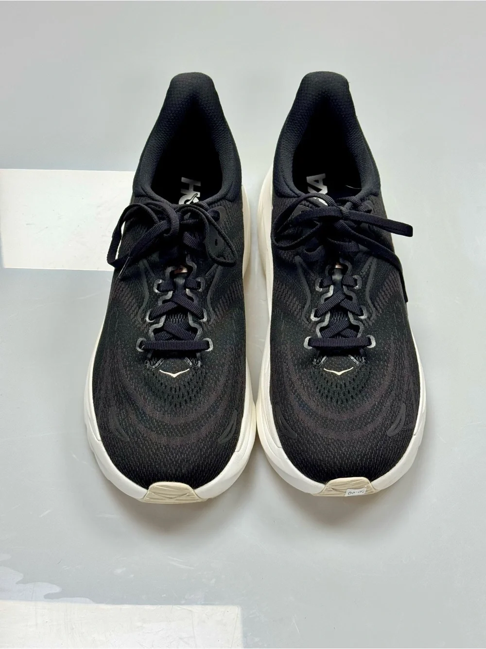 HOKA Arahi 6 Women’s 11B Black White Rose Gold Stability Running Shoes